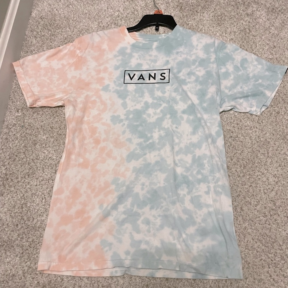 NWOT Pastel Tie Dye Vans T-Shirt